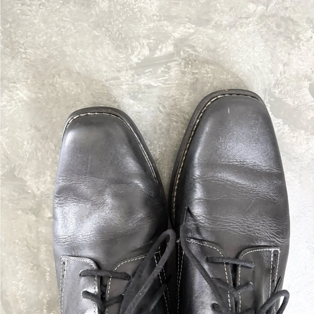 SANDRO MOSCOLONI Men's Leather Dress Shoes Black Size 9.5 D